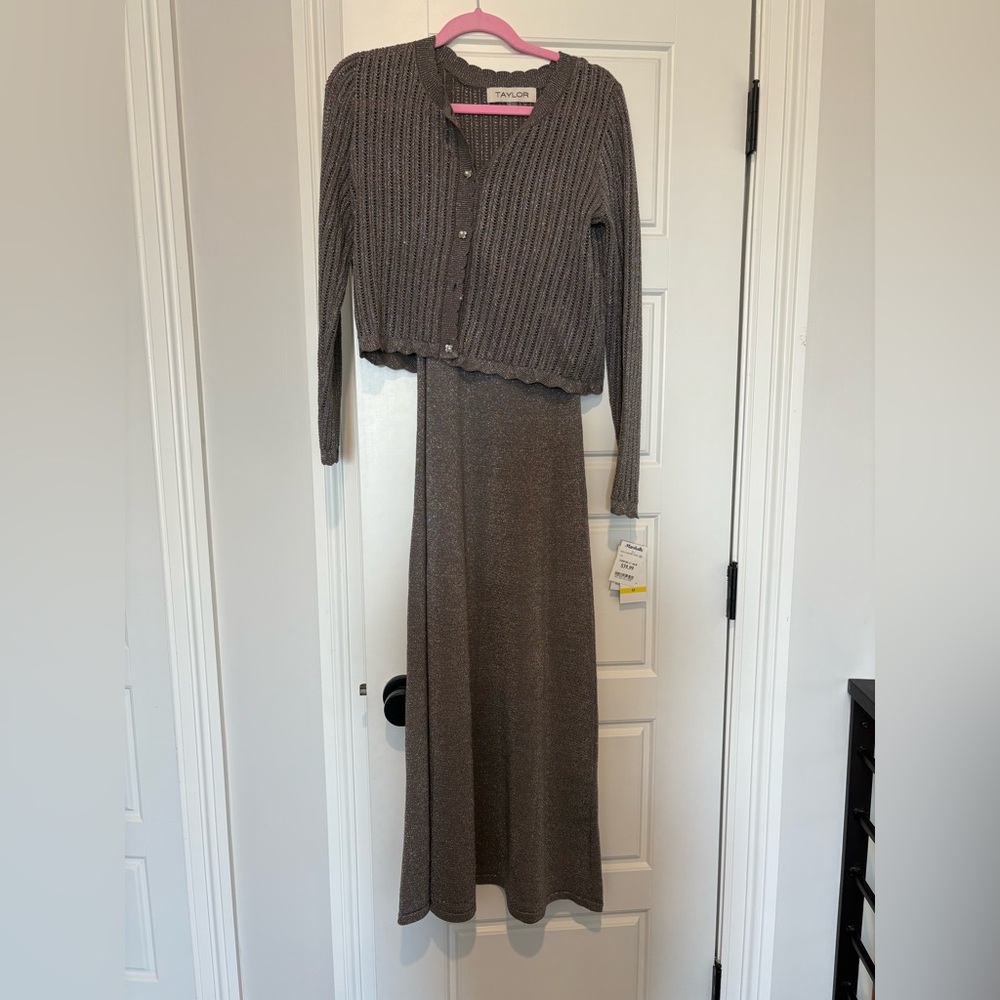 Grey sparkly Taylor dress